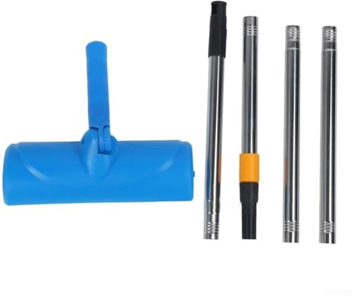 Brosse rouleau de 25,4 cm avec poignée télescopique et protection anti-éclaboussures pour une peinture au plafond sans désordre et une large couverture (2)