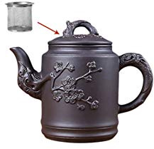 Maya Star Chinese Handmade Yixing Purple Clay Teapots, Large Capacity Kongfu Teapot For Household A06