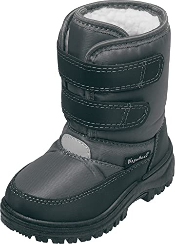 Playshoes Bottine D'Hiver Chaussure de sport nautique Mixte Enfant, Gris Fermeture Scratch, 22/23 EU