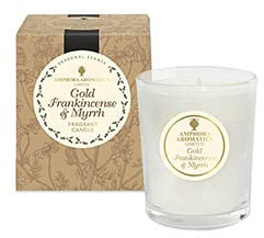 Amphora Aromatics Gold, Frankincense & Myrrh Mini Pot Candles NEW. Single
