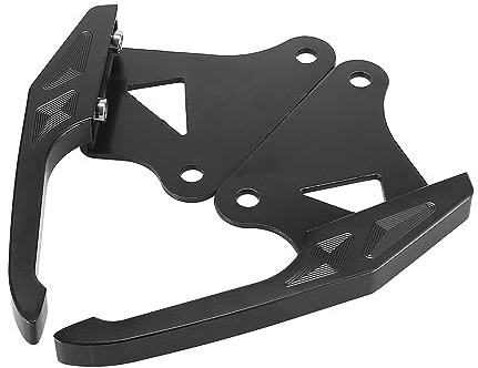 Motoforti 1 Paar Sozius Haltegriffe Für Honda MSX125 Schwarz | Material: Aluminiumlegierung, Abmessungen: 18.6x14.5x3cm, Für Honda M3, Rostfrei