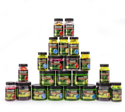 Tandem Baits 22er-Set Carp Hook Baits Box XXL Köder-Set | Mini Pop Up Boilies 12 mm | Pop Up Boilies 16 mm | Diffusion Booster Attraktor | Karpfen Angeln Karpfenzubehör Profis & Hobby-Angler