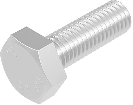 SECCARO Sechskantschraube M6 x 18 mm, Edelstahl V2A VA A2, DIN 933 / ISO 4017, Außensechskant, 20 Stück