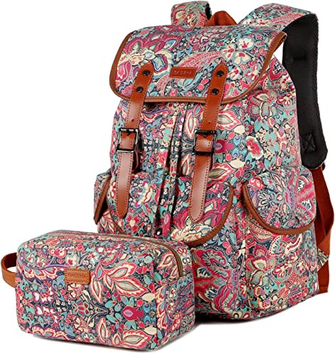 Baosha Grandi Donne Laptop Zaino 15.6 Pollice College School Zaino Viaggio Escursionismo Zaino con Borsa Da Bagno Libero CN-01, Hs, L