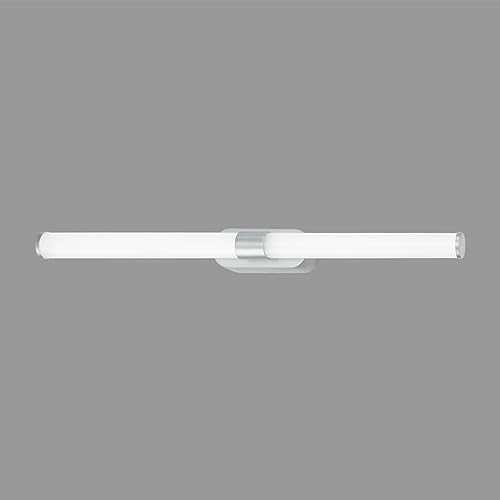 BRILONER Apparecchio LED a Specchio per Bagno, Lampada a Specchio per Bagno, Lampada a Parete, Apparecchio a Parete, Ip44, Colore Luce Bianca Neutra, 9W, Cromo Opaco, 60 cm