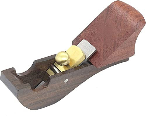 Wood Planer, Smoothing Planes Block Planes for Wood Manual Wood Planer Adjustable Hand Tools Ebony Arc Bottom Wood Plane Tool Suitable for Woodworking Worker