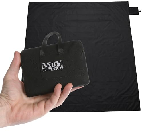 Vaily Mini Picknickdecke Stranddecke - Ultradünne Outdoor Decke, ideal für Picknick, Camping und Wandern - 160 x 140 cm