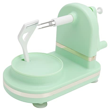 Apple Peeler Fruit Peel Machin Slicer Multi Function PP Stainless Steel Hand Crank Apple Peeler for Kitchen Home Fruit Peel Machine(Light Green)