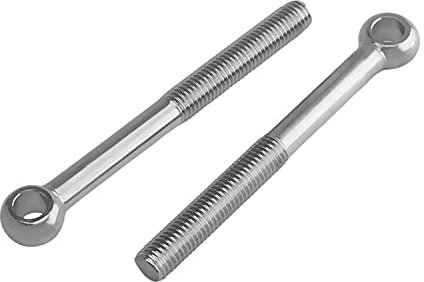 Ringösenschraube, M14 x 140 mm, Maschinen-Schulterschwenk-Hebeösenschraube, 304 Edelstahl, metrisches Gewinde, 2 Stück