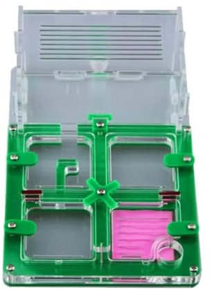 Ameisenfarm Formicarium Ameisenburg Acryl Ameisenfarm Feuchtigkeitsspendende Natur Display Box Puzzle Lebensraum Wissenschaft DIY Ameisennest Farm Ameisenfarm für Draußen(Grün)