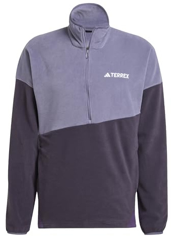 Adidas Homme Terrex Multi Climawarm Fleece Anorak, Preloved Violet/Aurora Black/Aurora Plum, M