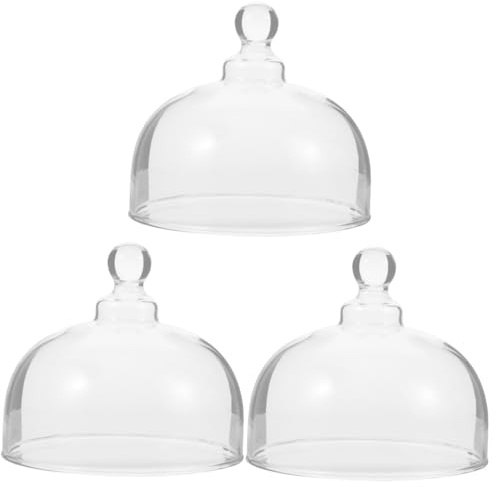 Cabilock 3pcs Collapsible Food Cover Cake Carrier Lid Cake Dome Food Covers for Kitchen Dish Plate