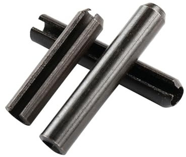 CLENEA M1 M1.5 M2 M2.5 M3 M4 M5 M6 M8 M10 Federstift Zylindrischer elastischer offener Stift Positionierungsstift Schwarzer 65Mn Manganstahl(6mm,M2)
