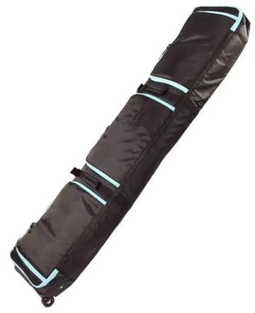 Snowboard Bag Gepolsterte Skitasche, große Stiefel-, Helm- und Snowboardtasche mit Reisetasche mit Rädern Skiausrüstung(180X180cm)