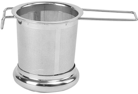 Infuseur à thé à double oreille - Dispositif d' à thé portable | Filtre à thé en acier inoxydable | Passoire à boissons avec couvercle | Infuseur portable anti-fuite avec poignée pliable pour