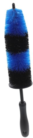 Alipis Cepillo para Ruedas y Neumáticos, Cepillo Largo De Limpieza Cerdas Densas, Color Azul, Herramienta Portátil para Lavar Coches, Adecuado para Detallado y Limpieza De Vehículos