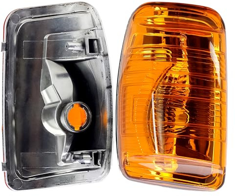 Indicatore di direzione per specchietto sinistro, lato conducente, specchietto esterno, indicatore di direzione girevole con lente ambra, indicatore laterale, compatibile con Ford Transit V363 2014