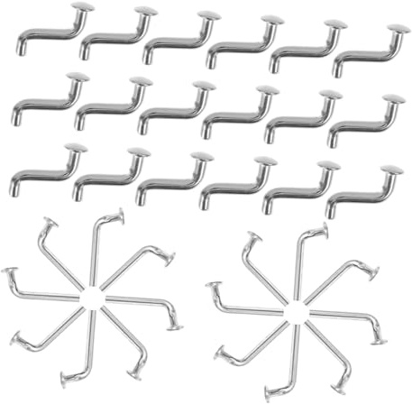TOYANDONA 50piezas Clips de Seguridad para Estanterías Pernos de Seguridad Tipo S para Estanterías de Almacén Clips Metálicos para Esquinas Pasadores de Bloqueo para Uso Industrial