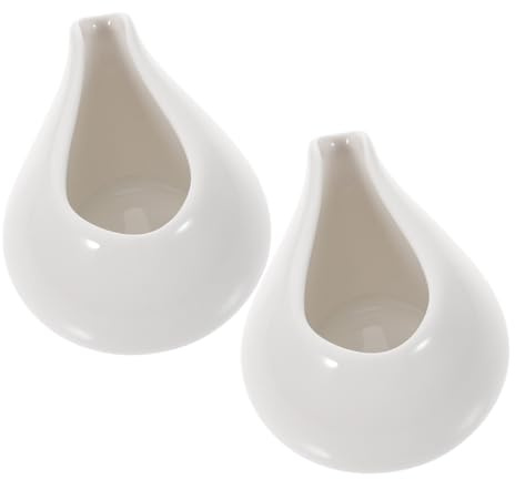 TOYZFRIENDY 2 pièces Saucières Céramique Blanches Forme Bateau sans Poignée pour Sauces Lait Crèmes Vaisselle et Résistante pour Restaurants et Maison