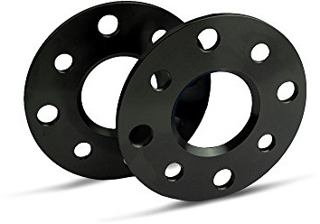 SCC Spurverbreiterung 10202W - schwarz eloxiert - LK: 100/4+108/4 NLB: 57,1 - 5mm - 2 Stück