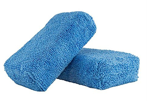 Chemical Guys Premium Grade Microfiber Applicator Pads - 2 Pack - Ultra-Soft Foam Core Detailing Pads for Wax, Sealant, Dressing, Interior & Exterior Car Care (MIC_292_02)