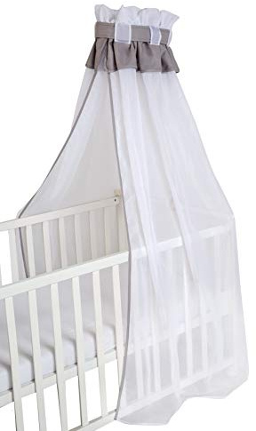 roba Babybett Himmel, hellgrau, aus 16% Baumwolle, 84% PES, 160 x 250 x 0,5
