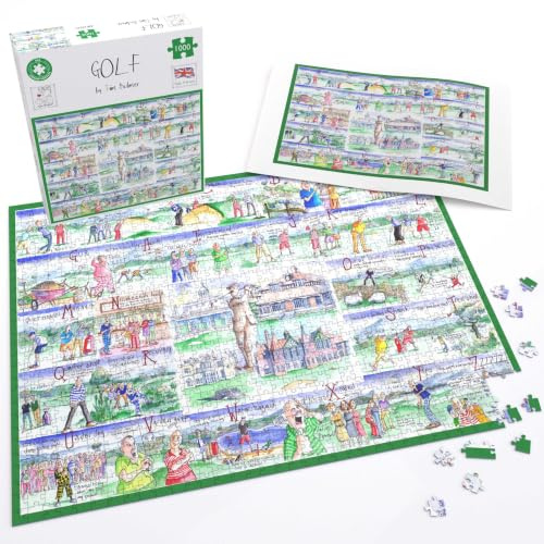 All Jigsaw Puzzles - Golf By Tim Bulmer - 1000 Piece Puzzle For Adults, Large Puzzle 66cm X 50cm In Size. Challenging To Complete But Fun And Humorous
