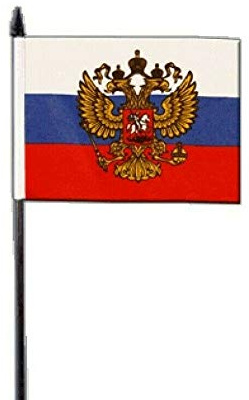FlagSuperstore - Bandiera russa, misura piccola, 15,2 x 10,2 cm