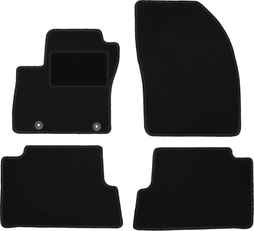 Wielganizator Automatte – Passend für Ford Kuga MK1 SUV 2008-2011 – Velours – Autozubehör - Auto Fußmatten – Fußmatte Auto – 4-teilig - schwarz