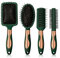 HairBrush Set Anti Static Massage Oval Comb Round Hair Brush Vent Hair Brush Detangling Brush Paddle Brush for Women Men Green