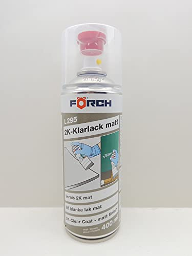 Förch 2K KLARLACK MATT LACK SPRAYDOSE DOSE KRAFTSTOFF BESTÄNDIG 400ML (1)
