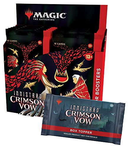 Magic the Gathering Innistrad: Blutroter Bund Sammler-Booster-Display, 12 Booster & Box-Topper (Englische Version)