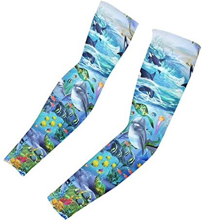 Belidome Mangas de brazo de verano cubierta deportes pesca golf accesorios atléticos antideslizante suave