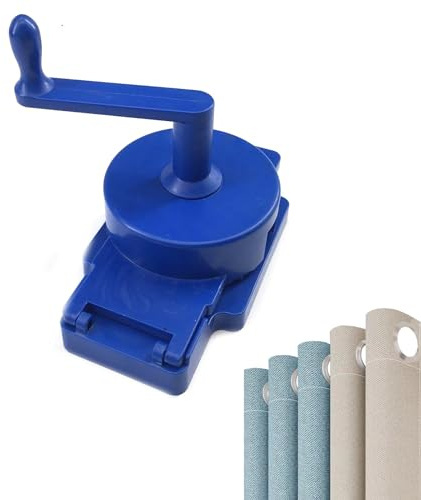 Rotary Curtain Puncher 1.9-2Inch, Adjustable Fabric Grommet Tool Kit Roman Ring Eyelet Installation Setter, Manual Hole Punch Cutter for DIY Curtain Holes Eyelet Punch Tool Kit Grommet Accessories