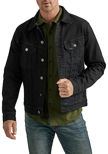 Lee Legendary Classic Rider Chaqueta de hombre, color negro Overdye