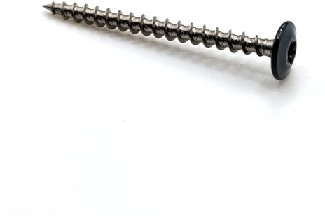 Vis à bois tête rondelle 5x50 mm RAL 7016 gris anthracite Tx Inox par 50