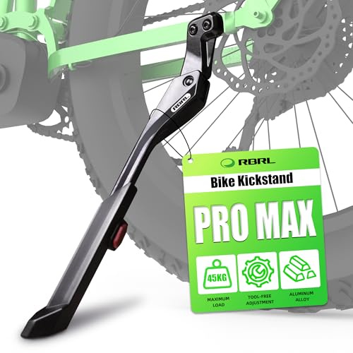 RBRL Cavalletto Bici Con 18mm Distanza del Foro, Supporto in Lega di Alluminio,Durevole e Antiscivolo Cavalletto per Bici Posteriore, Adatto a 24-29 Pollici Mountain Bike, Bici da Strada, MTB, Ebike