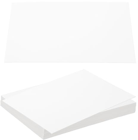 PATIKIL 7x5x0.04 Chipboard Sheets, 20Pcs 40PT Thick Book Board Binders Board Sturdy Bookbinding Supplies for Book Binding Cover, White