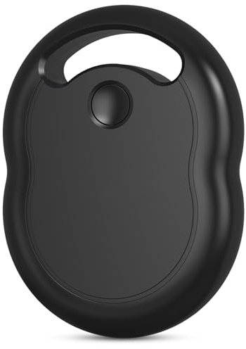 Air Tags-1 Pack, Key Finder Works with Apple Find My(iOS only), Replaceable Battery, Apple Tag, Bluetooth Locator for Luggage, Cars, Bags, [Apple MFI Certified] Black-1 Pack