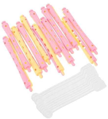 Hohopeti Bigoudis Permanents pour Cheveux Femmes 12pcs en PC Léger, Faciles à Utiliser, pour Maison et Voyage, Rouleaux de Permanente Flexibles et Délicats