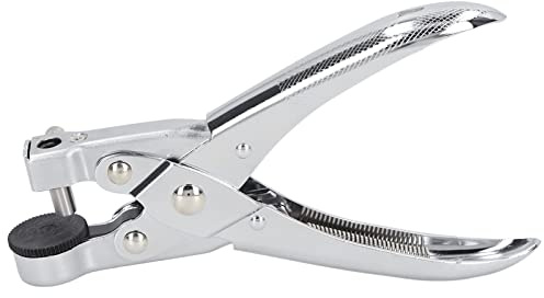 aqxreight Poinçon Monotrou en Métal chromé de 0 à 28 Pouces de Diamètre, économie d'effort, Haute dureté, Perforateur à un Trou pour Boîte de Sac en Plastique, Service Plus Long, Perforateur à un