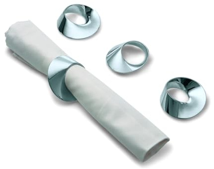 PHILIPPI - SWIRL Serviettenringe - 4er Set in schöner Geschenkbox