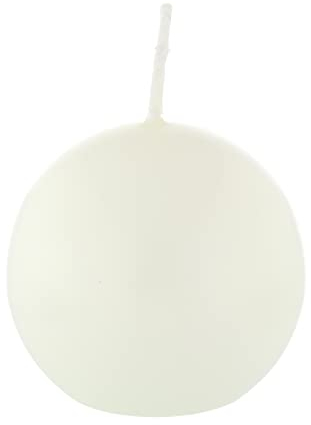 Bougie boule Ivoire 5 cm, 16 bougies, Bougie ronde