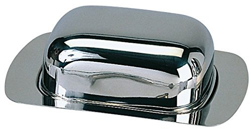 Mantequillera de acero inoxidable 18/8, apto para lavavajillas/18 x 12,5 x 5,5 cm, Sun