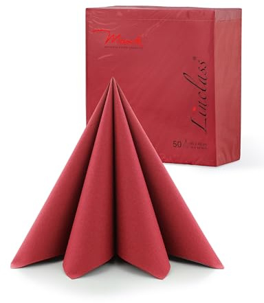 PG PrimeGuest SUPPLY Servietten Premium Edition 50 Stück 40x40 cm – Stoffähnliche Premium Airlaid Servietten 1/4 Falz – Einwegservietten für Hochzeit, Feier, Gastronomie