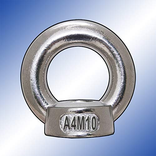 Tuerca anular | acero inoxidable A4 | similar a DIN 582 | fundido | diferentes tamaños (1, M10)