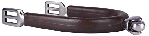 ARBO-INOX® Radsporen Edelstahl mit Kautschuküberzug braun