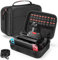 Bestico Case for Nintendo Switch and Switch OLED,Protective Hard Travel Carry Case Large Storage for Switch Console, Pro Controller,Dock,Accessories, with 18 Game Cartridges and Shoulder Strap