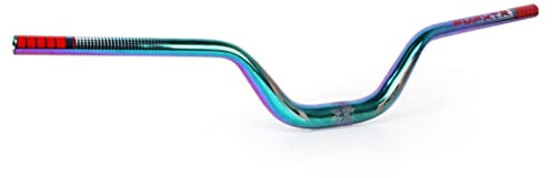 MTB-styre 31,8 Mm Aluminiumlegering Mountainbike High Riser-styre 720/780 Mm Extra Lång Stånghöjning 90 Mm，för XC/DH (Color : Colorful 780mm)