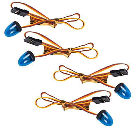4 Stück LED-Stroboskop-Blinklichter für Tamiya 1/14 RC Engineering Truck Ersatzteil Zubehör